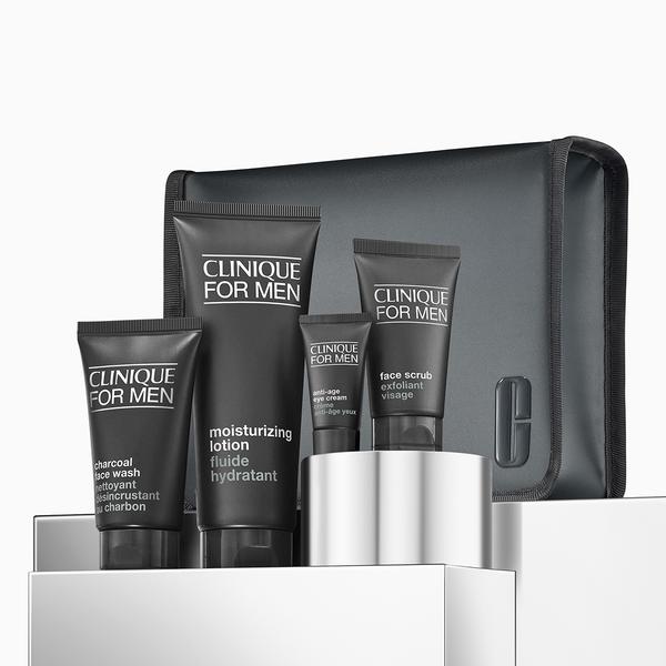 Clinique 4pc. The Deep Clean Routine For Men: Gift Set