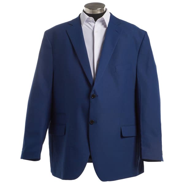 Mens Big & Tall Steve Harvey Birdseye Jacket - Navy - image 