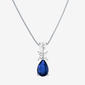 Gemstone Classics(tm) Sterling Silver Lab Grown Sapphire Pendant - image 1