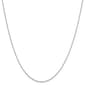 Unisex Gold Classics&#8482; .6mm. White Gold Diamond Cut 14in. Necklace - image 2
