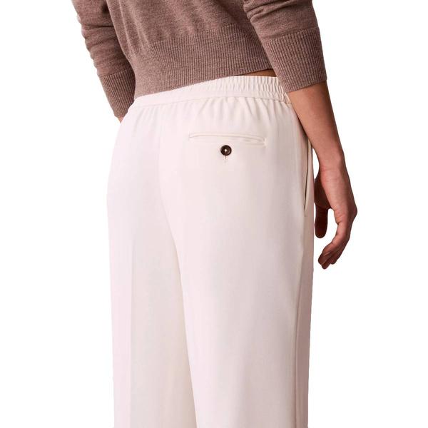 Womens Calvin Klein Pull On Stretch Crepe Straight Leg Pants