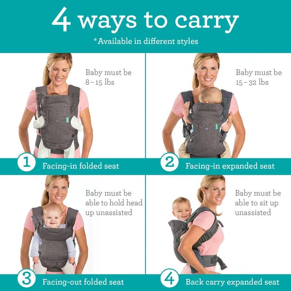 Baby Unisex Infantino Flip 4 In 1 Convertible Carrier&#8482;