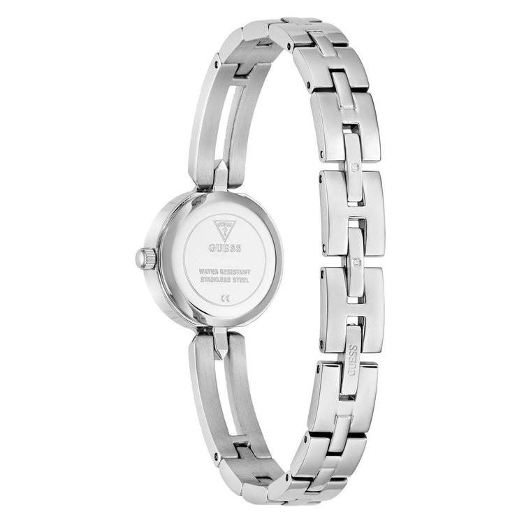 Womens Guess Silver Sunray Dial Glitz Analog Watch - GW1016L1