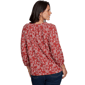 Petite Ruby Rd. Romance On The Ranch Ruffle Neck Floral Blouse - image 2