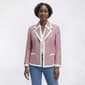 Womens Kasper Long Sleeve Notch Collar Tweed Framed Blazer - image 1