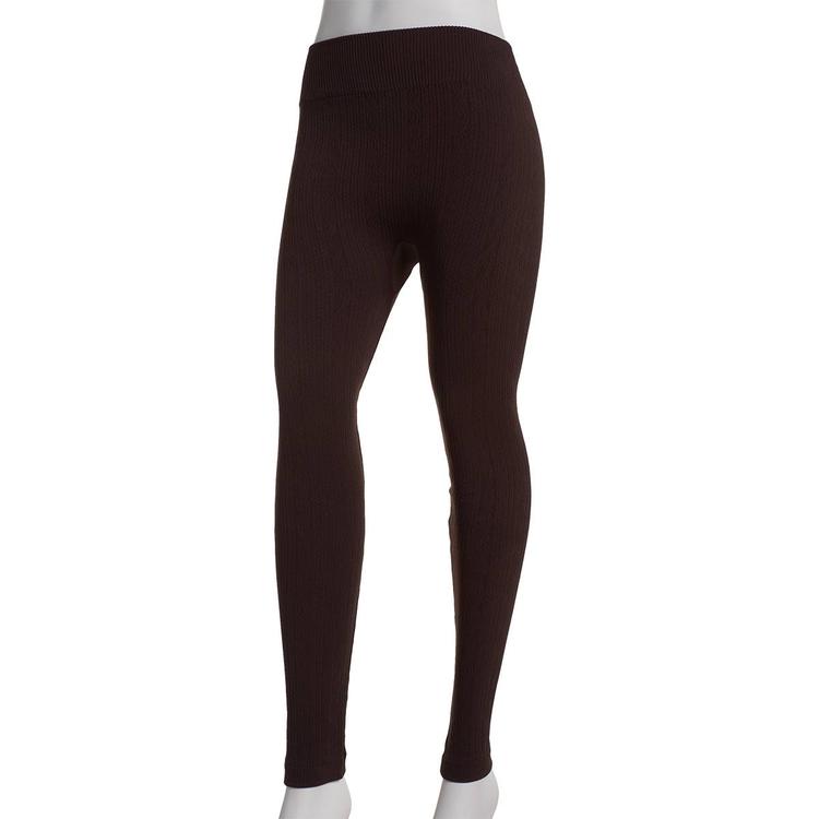 Plus Size Runway Ready Fleece Lined Textured Swirl Leggings