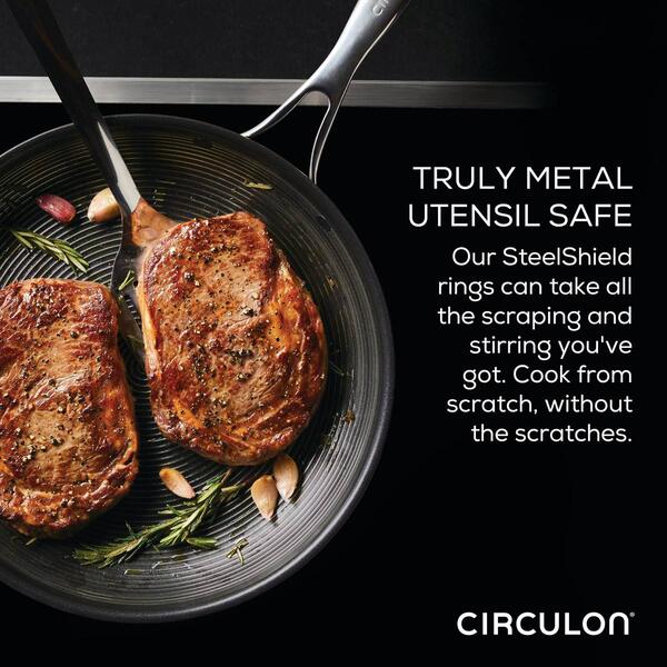Circulon&#174; 12.5in. Stainless Steel Frying Pan