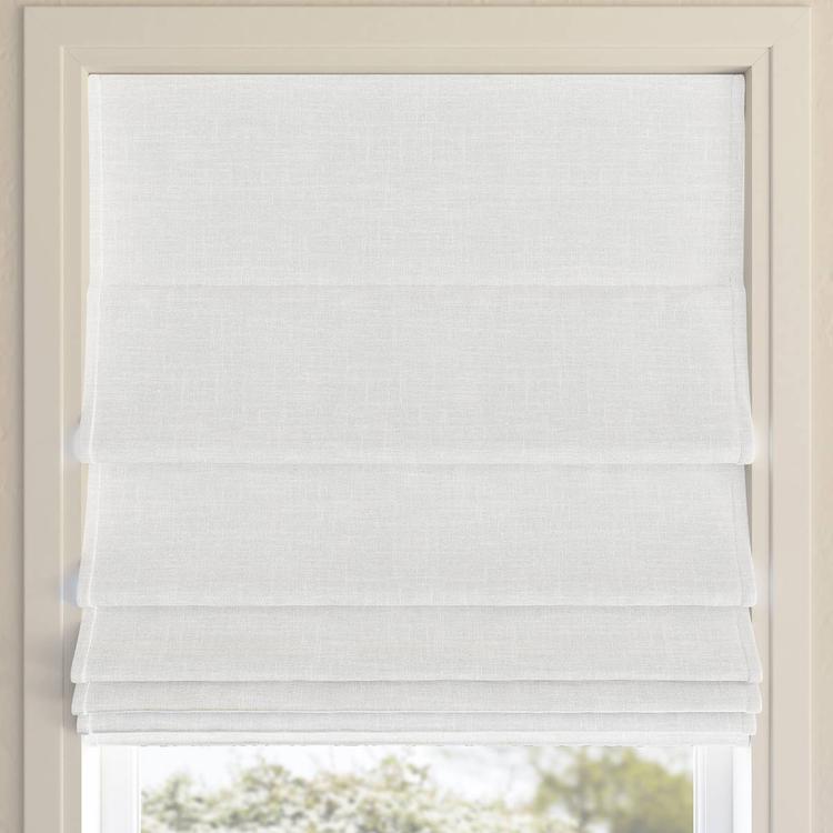 Sun Zero®  Somerton Textured 100% Blackout Cordless Roman Shade