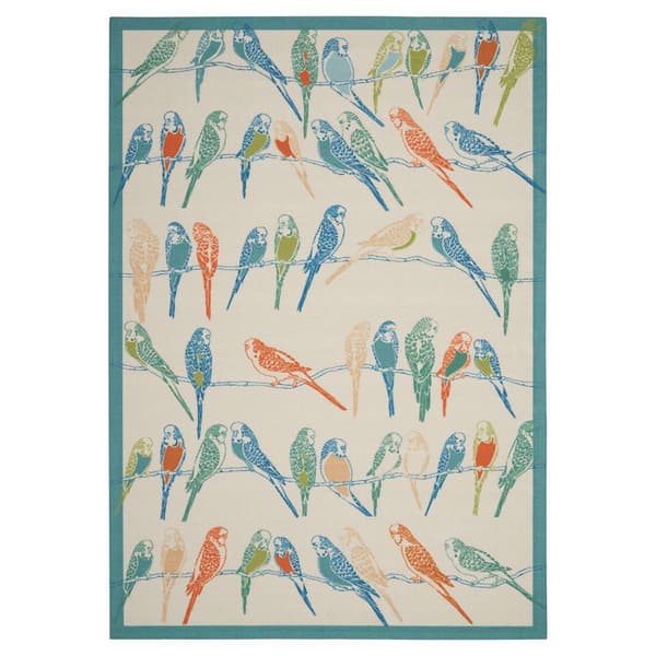 Nourison Waverly Sunshade Area Rug - Blue/Multi - image 
