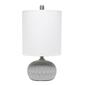 Lalia Home Organix Concrete Thumbprint Table Lamp w/Fabric Shade - image 7