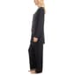Womens MUK LUKS&#174; 3pc. Anything Pajama Set - Black Stripe - image 3