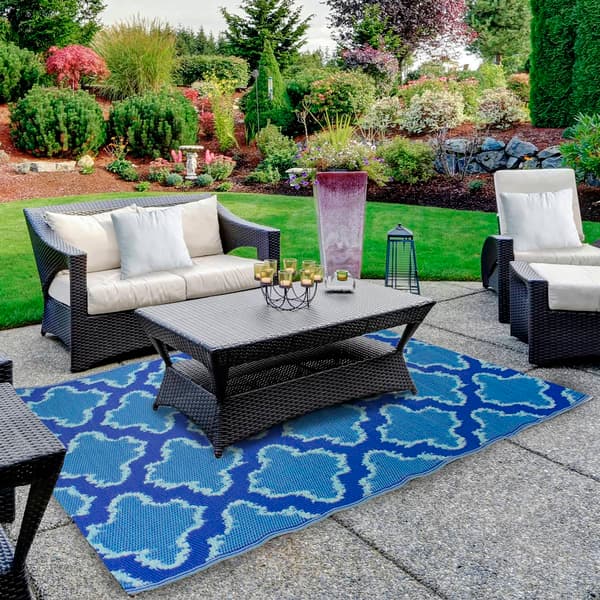 Northlight Seasonal Lattice Rectangular Indoor/Outdoor Area Rug