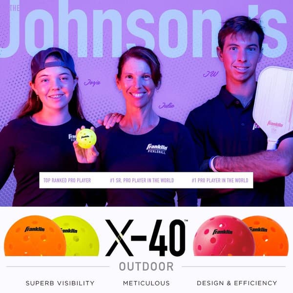 Franklin Sports 3pk. X-40 Optic Pickleballs