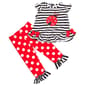 Baby Girl (12-24M) Rare Editions Ladybug Stripe Legging Set - image 1