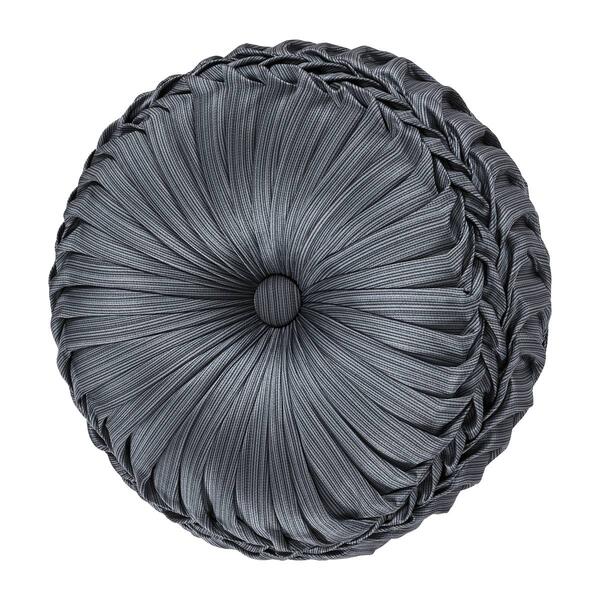 Five Queens Court Leah Tufted Round Decorative Pillow - 15x15 - image 