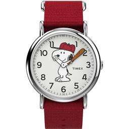 Womens Timex(R) Peanuts(tm) Snoopy Fabric Strap Watch - TW2R41400JT