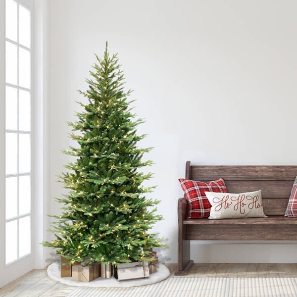 Puleo International 6.5ft. Pre-lit Slim Balsam Fir Tree