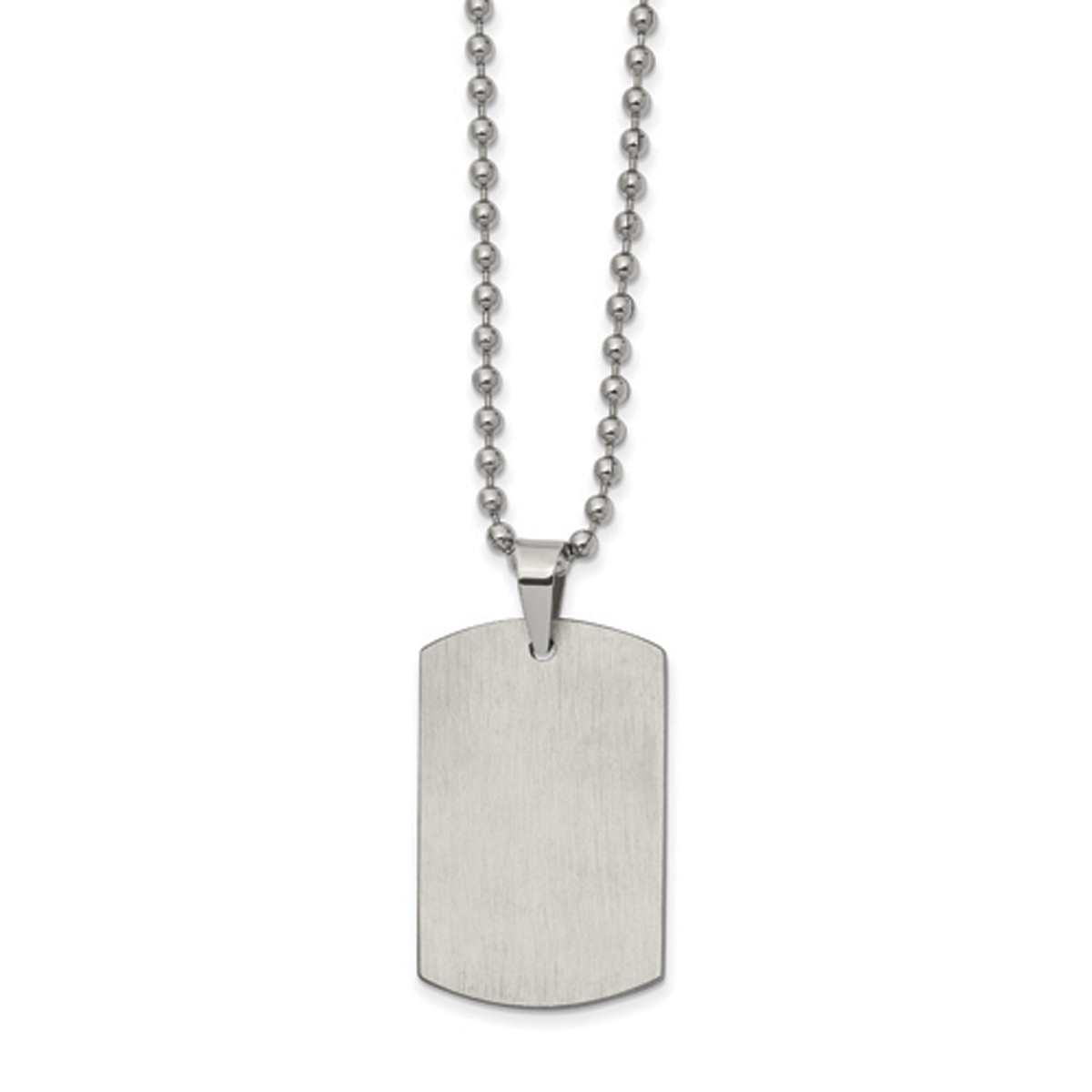 Mens Gentlemen’s Classics™ Reversible Dog Tag Necklace...