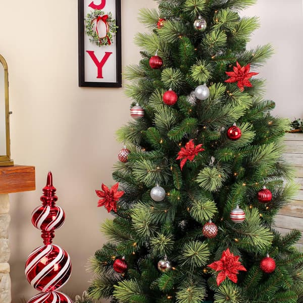 National Tree 40pc. Red Shatterproof Bauble Ornaments