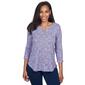 Petite Ruby Rd. Fall Wonders Space Dye Top with Ring Neck - image 1