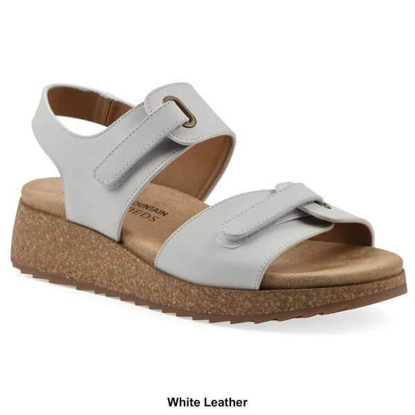Womens White Mountain Gelato Slingback Wedge Sandals