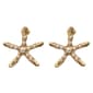 Ashley Cooper(tm) Gold-Tone Star Fish Earrings with Pearls - image 1