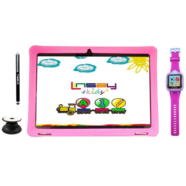 Kids Linsay 10in. Android 12 Tablet with Smart Watch - image 