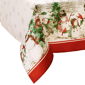 Threadmade Snowman Winterland Holiday Snowflake Tablecloth - image 1