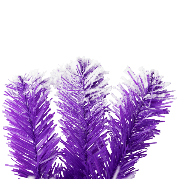 Northlight 9ft. Pre-Lit Purple Flocked Pine Christmas Garland