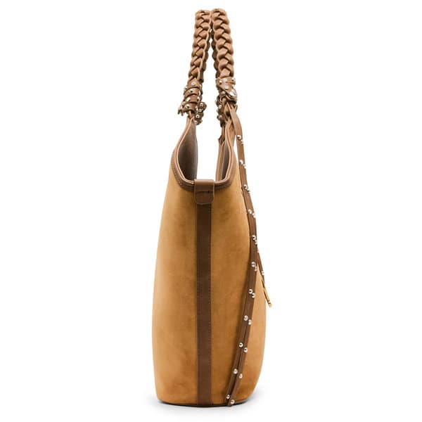 Betsey Johnson Suede Tulip Tote