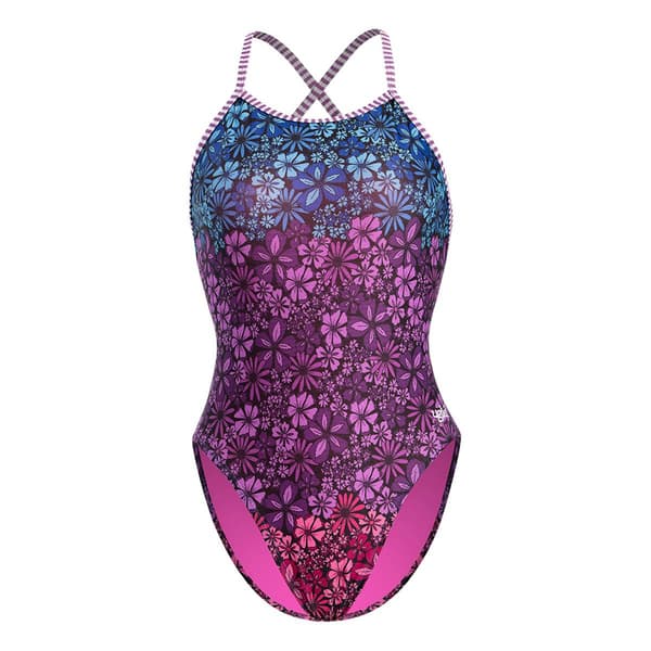Womens Dolfin&#174; Uglies Diver Back Retroflora One Piece Swimsuit