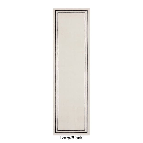 Nourison Essentials Double Border Indoor/Outdoor Runner