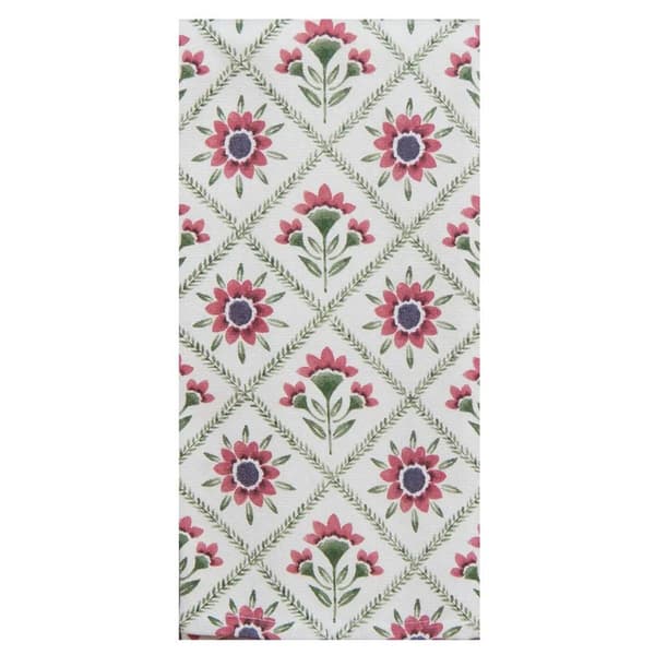 Kay Dee Designs Mulberry Bloom Block Print Kitchen Towel - image 