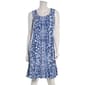 Womens MSK Sleeveless Abstract Ruffle Hem Shift Dress - image 1