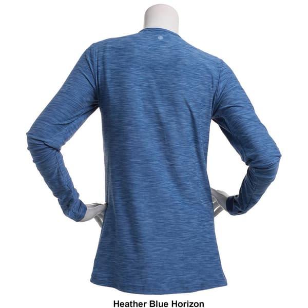 Womens Yogalicious Long Sleeve Heather Maternity Active Tee