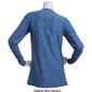 Womens Yogalicious Long Sleeve Heather Maternity Active Tee - image 2
