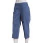 Petite Napa Valley Solid Cotton Super Stretch Snap Hem Capris - image 1