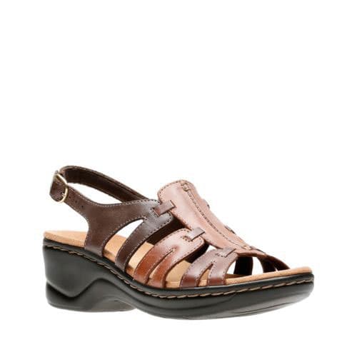 Womens Clarks&#40;R&#41; Lexi Marigold Q Comfort Wedge Sandals