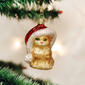 Old World Christmas Santa''s Kitten Glass Ornament - image 1