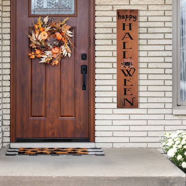Northlight Seasonal 36in. Happy Halloween with Spider Sign