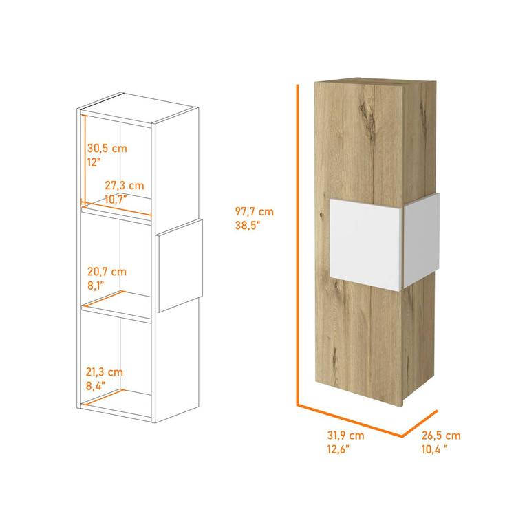 FM FURNITURE Nottingham Light Oak Medicine Cabinet