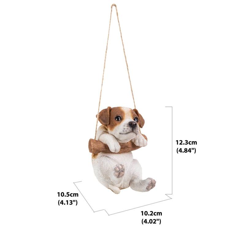 Hi-Line Gift Hanging Jack Russell Terrier Puppy Statue