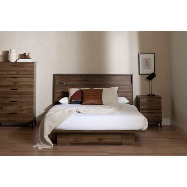 South Shore Musano Natural Walnut Full/Queen Headboard
