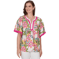 Womens Alfred Dunner Hothouse Florals Tropical Floral Trim Detai - image 1