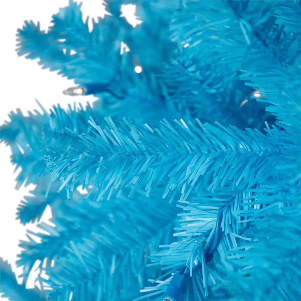 Northlight 7ft. Pre-Lit Sky Blue Artificial Pine Christmas Tree