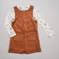 Girls (7-14) Rare Editions Western Mesh Top w/ Suede Jumper Set - image 2