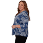 Plus Size Alfred Dunner Classics 3/4 Sleeve Paisley Blouse - image 4