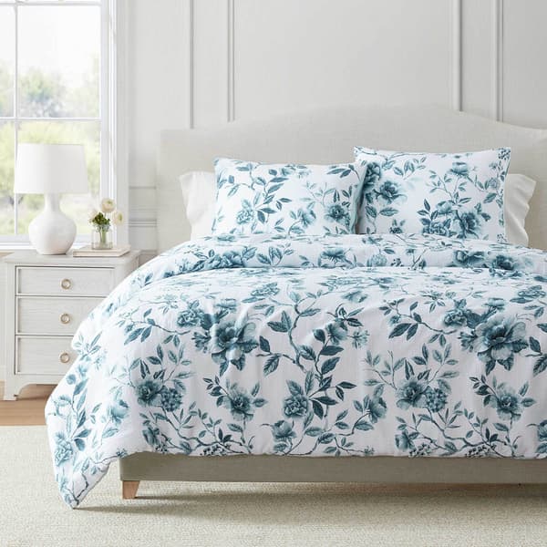 Martha Stewart Vivian Floral Duvet Set - image 