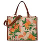 DS Fashion Canvas Tropical Print Satchel - image 3