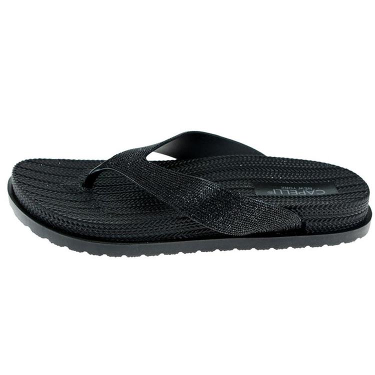 Womens Capelli New York Glitter Textured Flip Flops